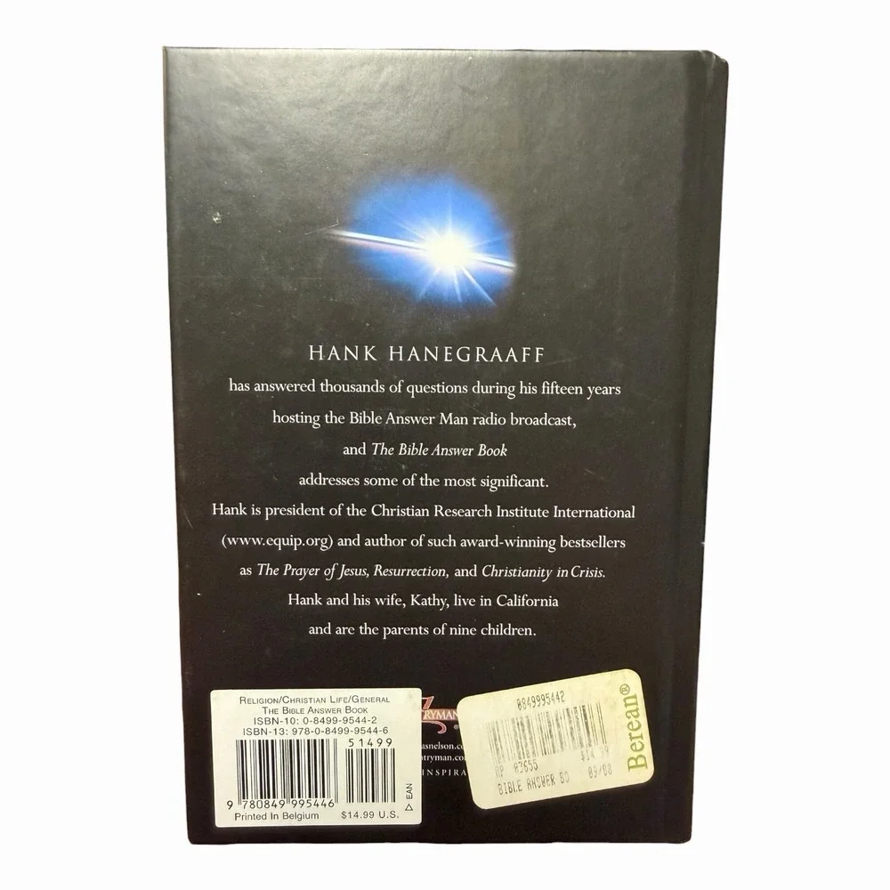 The Bible Answer Book - Hardcover By Hanegraaff, Hank